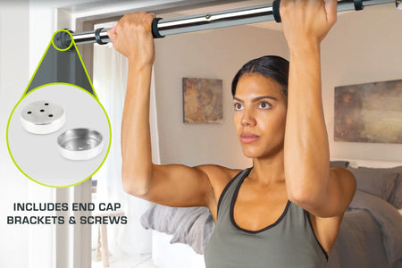 Heavy Duty Doorway Mount Pull Up/Chin-Up Bar, Adjustable with Foam Grips for Home Workouts