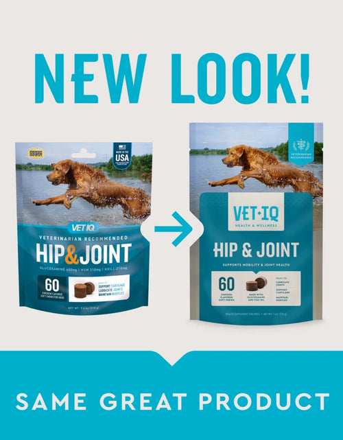 Load image into Gallery viewer, (3 Pack) Vetiq Hip &amp; Joint Supplement for Dogs, Chicken Flavored Soft Chews, 7.4 Oz, 60 Count
