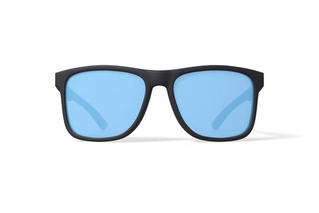 Men'S Rx'Able Sport Polarized Sunglasses, HSM3007P Peak, Matte Black/Blue, 56-17-135, with Case