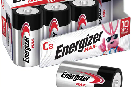 MAX C Batteries (8-Pack), C Cell Alkaline Batteries