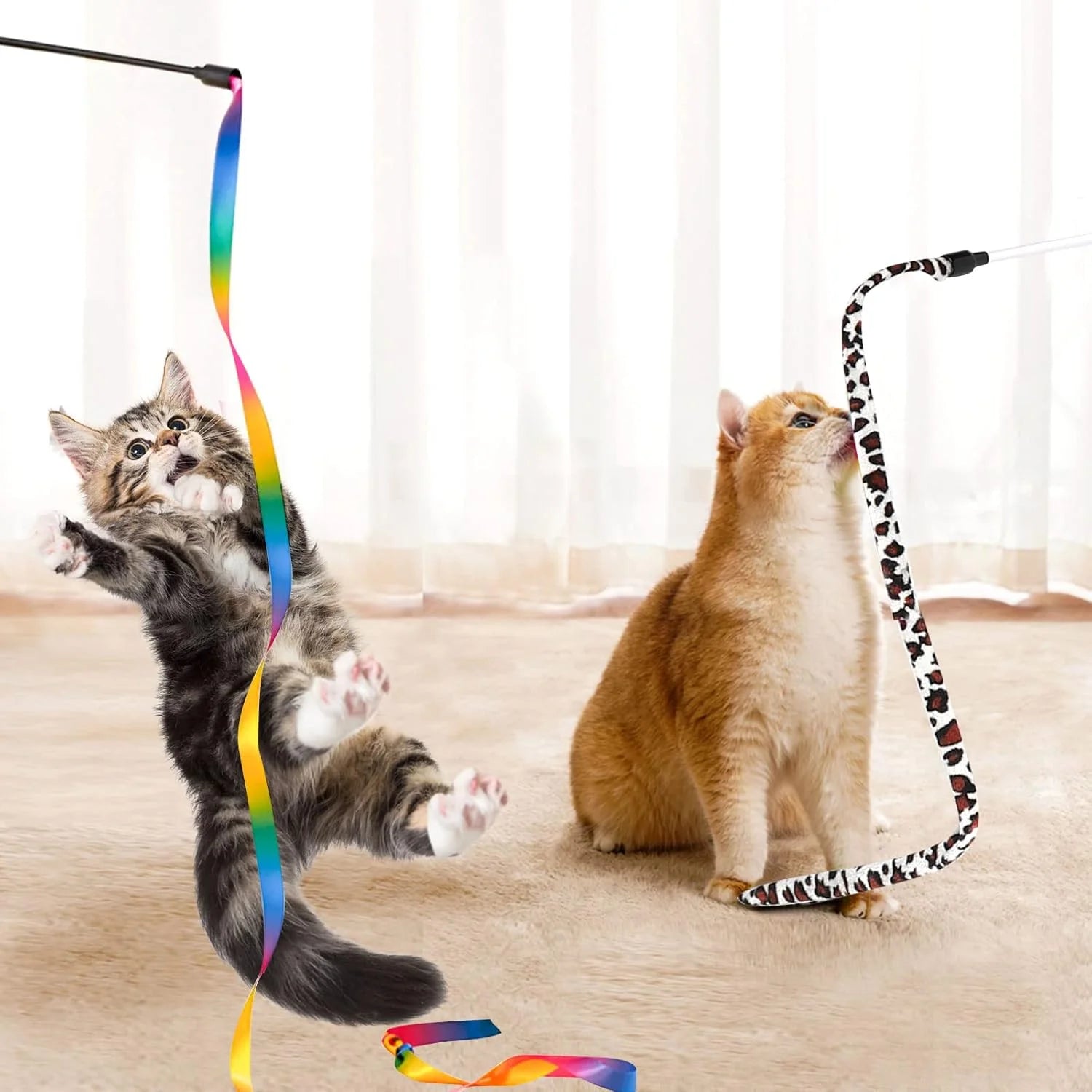 34 Pzas Juguetes Para Gatos Juguetes Para Gatitos, Juguetes Interactivos Para Gatitos Con Túneles Plegables Para Gatos Tienda, Varita Para Gato Juguete De Pluma Con Hierba Gatera