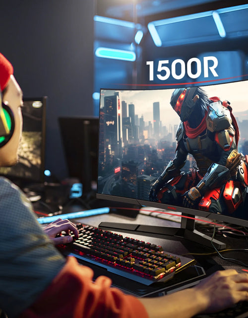 Load image into Gallery viewer, Monitor Gamer Curvo De 27 Pulgadas, Monitores De Computadora FHD De 180Hz, 100% Srgb, Adaptive-Sync, 27E6CA
