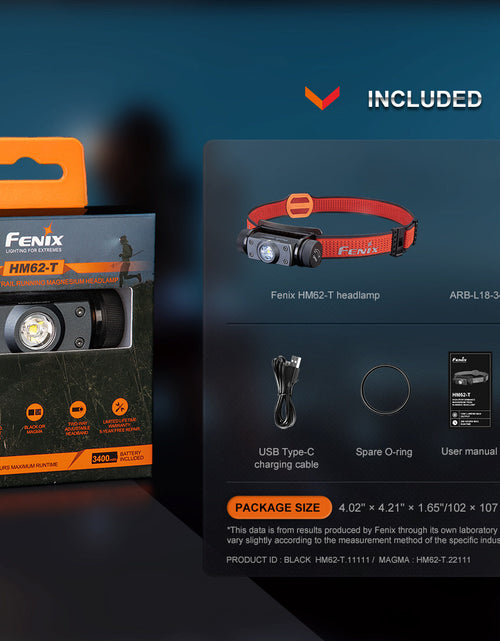 Load image into Gallery viewer, Fenix HM62-T Lightweight Trail Running Headlamp
