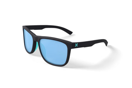 Men'S Rx'Able Sport Polarized Sunglasses, HSM3007P Peak, Matte Black/Blue, 56-17-135, with Case