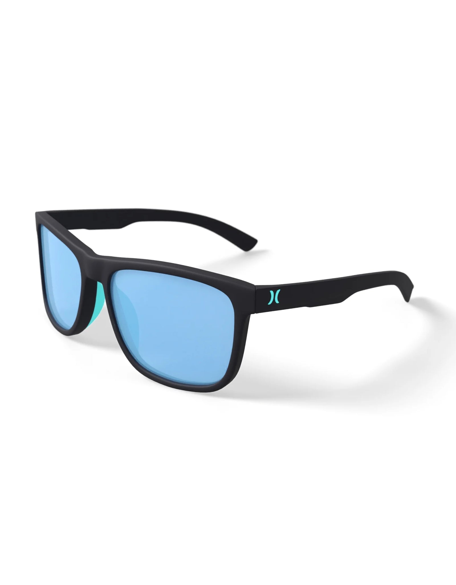 Men'S Rx'Able Sport Polarized Sunglasses, HSM3007P Peak, Matte Black/Blue, 56-17-135, with Case