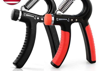 Hand Grip Strength Power Trainer Gripper Strengthener Adjustable Gym Exerciser