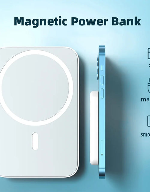 Load image into Gallery viewer, Cargador Portátil Inalámbrico Mini Magnético 5000Mah/10,000Mah Energía Móvil Para Iphone 15/14/13/12/Mini/Pro/Pro M Ax-Gray

