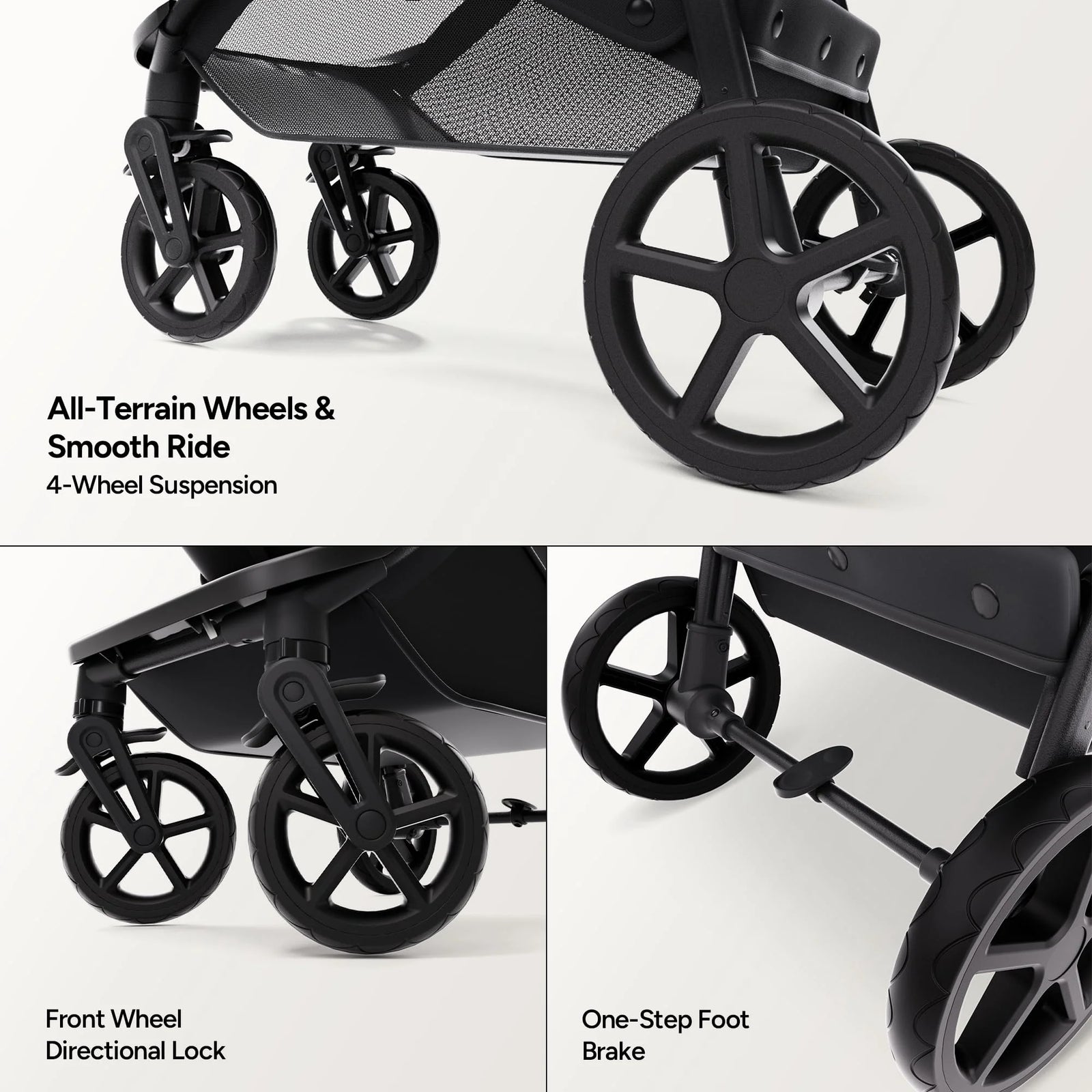 Wiz Carriola 2 En 1 Para Bebé Con Modo Moisés, Asiento Reversible Y Capota Grande, Caqui, 22.3 Lb, Unisex